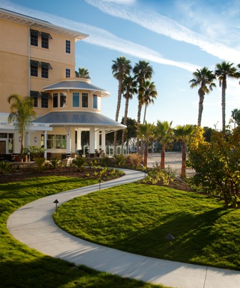 Jamaica Bay Inn patio and walkway