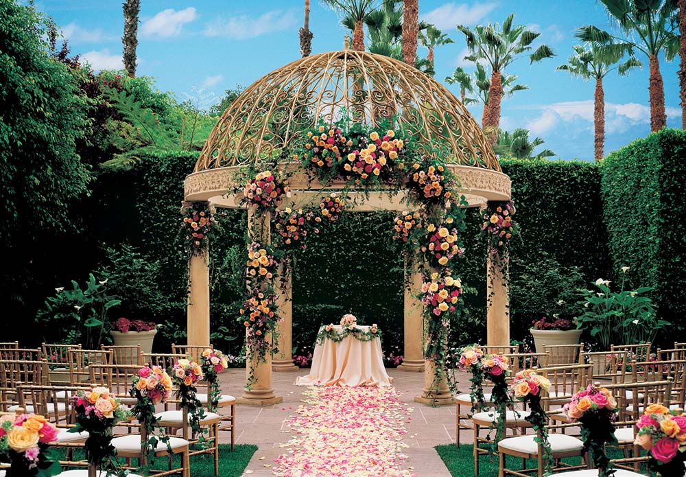 wedding altar setup