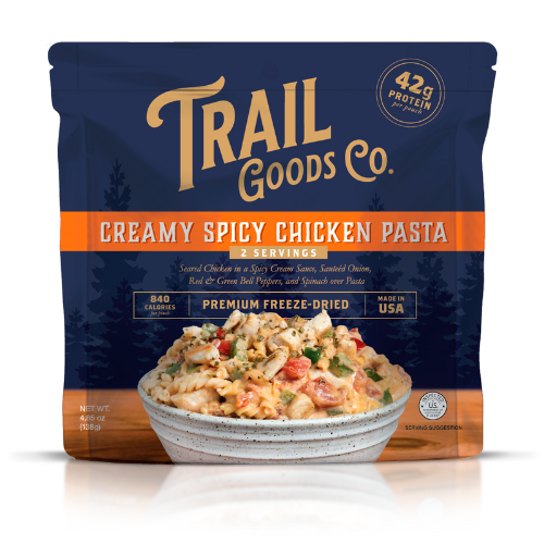 Creamy Spicy Chicken Pasta by Trail Goods Co.